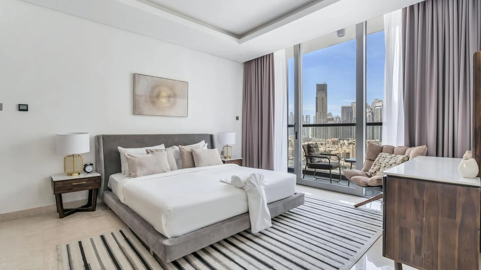 New Luxury 1Br Apart Business Bay With Balcony Dubai Birleşik Arap Emirlikleri